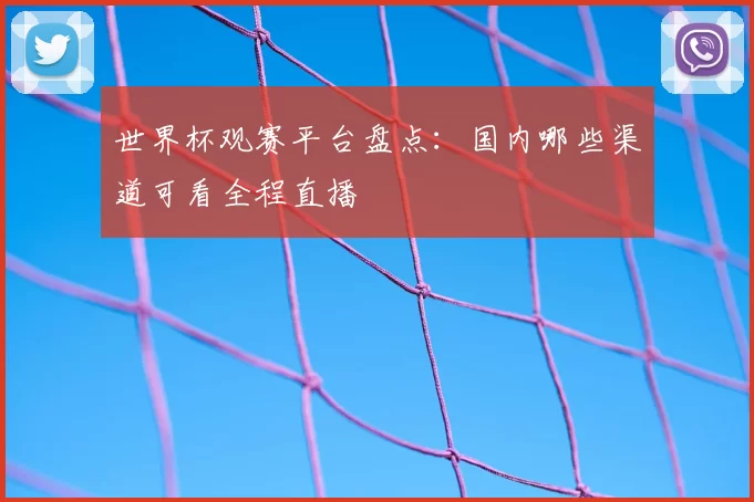 世界杯观赛平台盘点:国内哪些渠道可看全程直播