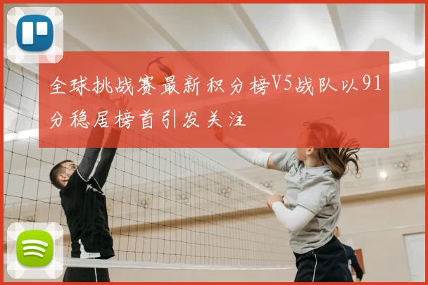 全球挑战赛最新积分榜V5战队以91分稳居榜首引发关注