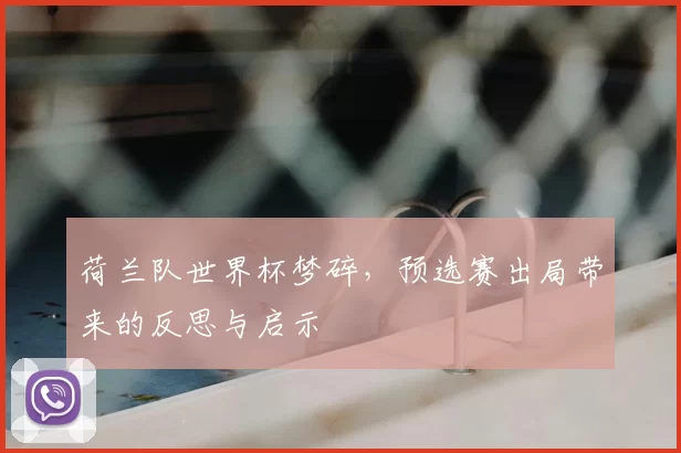 荷兰队世界杯梦碎,预选赛出局带来的反思与启示
